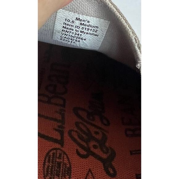 NWT L.L. Bean Men’s Gray and White Slip On Canvas Comfort Sneaker Shoes Sz 10.5M - Picture 10 of 11